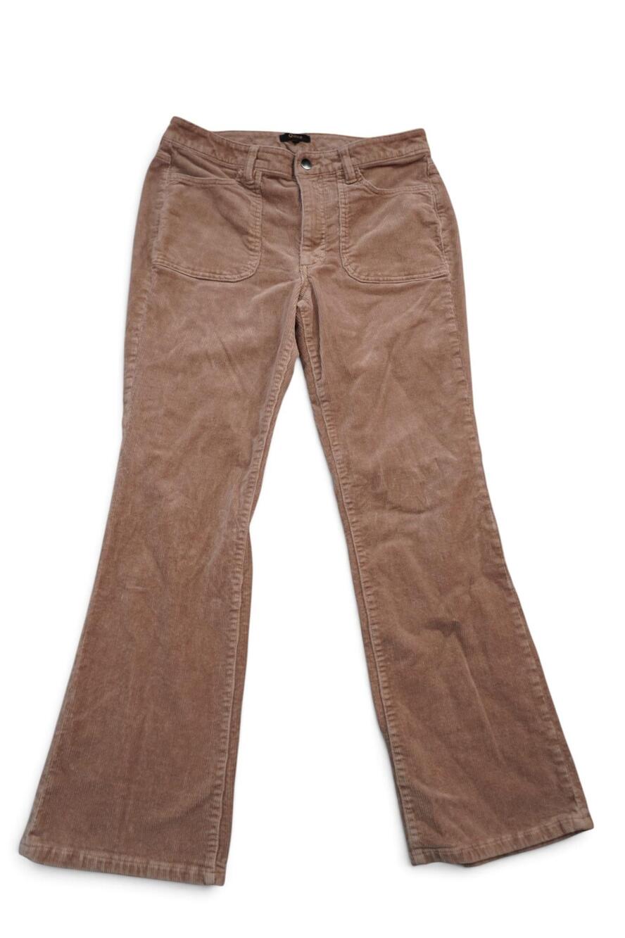 Quince Corduroy Pants Womens 8 Brown Straight Leg Patch Pockets 30x28 Casual